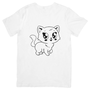 Lopende poes T-shirt