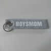 Boysmom grijs Sleutelhanger Geel/Oranje