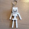 Sleutelhanger skelet wit