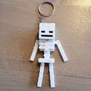 Skelet sleutelhanger Sleutelhanger skelet wit