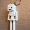 Sleutelhanger skelet wit