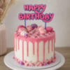 Taart Topper Happy Birthday meerdere kleuren