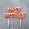 Taart Topper Happy Birthday meerdere kleuren
