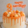 Taart Topper Happy Birthday meerdere kleuren
