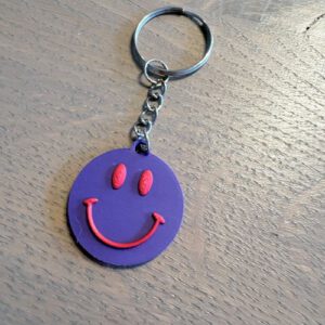 sleutelhanger smiley 2 Sleutelhanger smiley meerdere kleuren